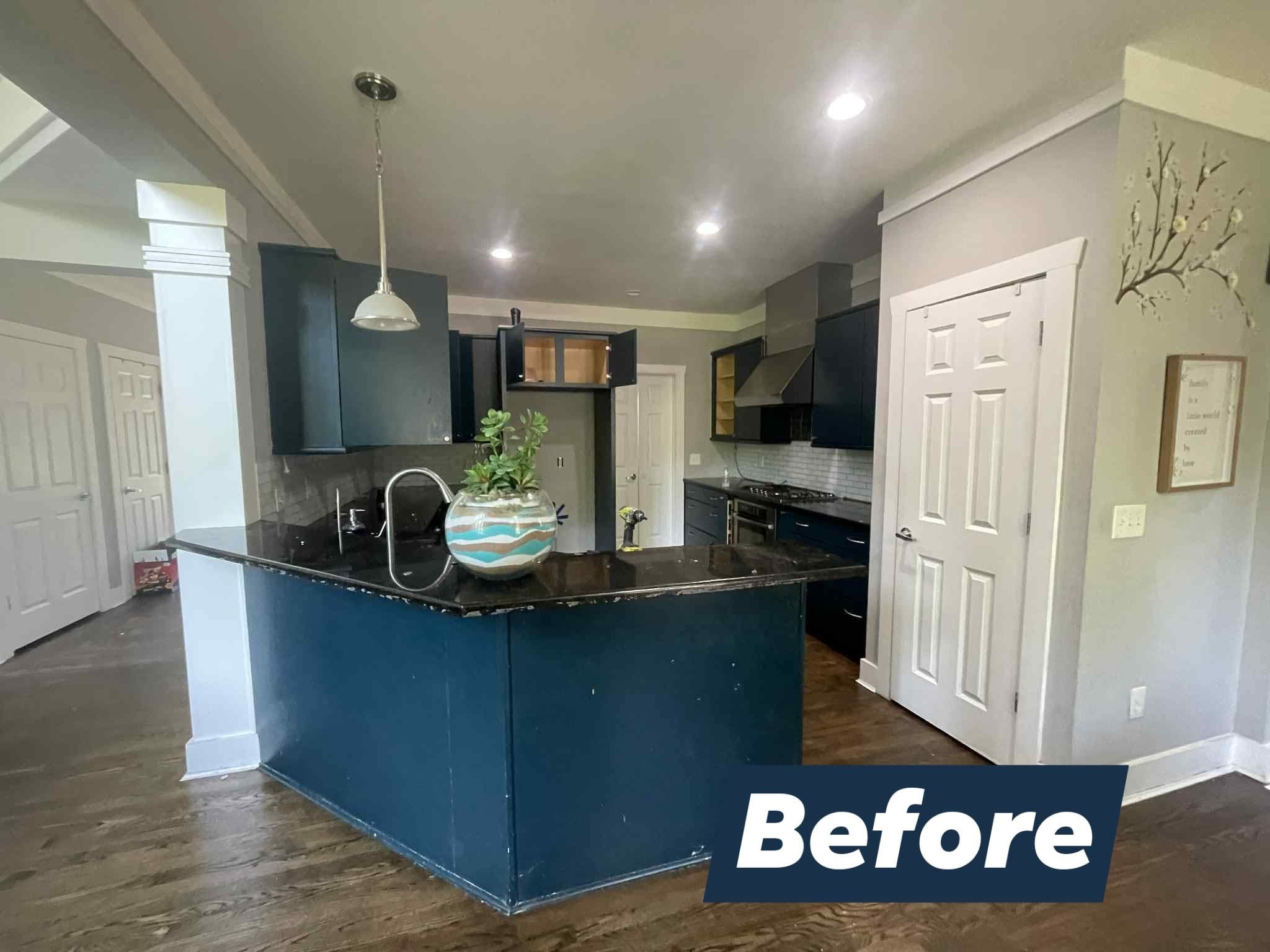 Before - Cabinet Refinishing