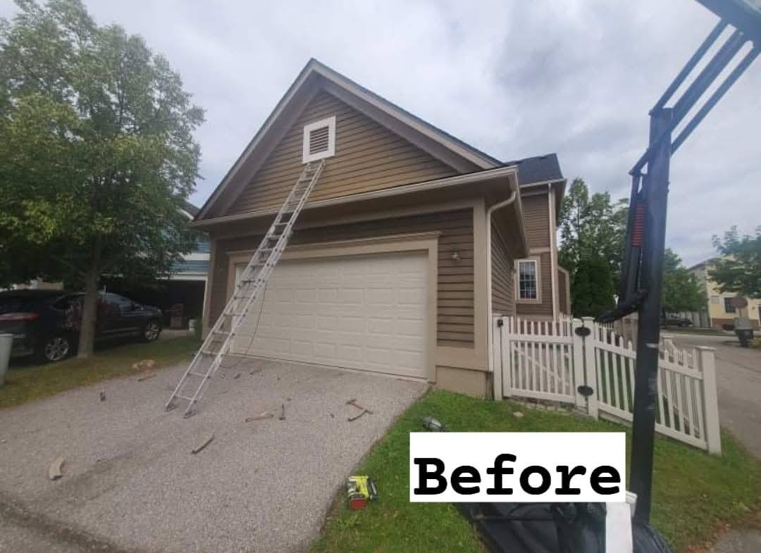Before - Garage Door Painting