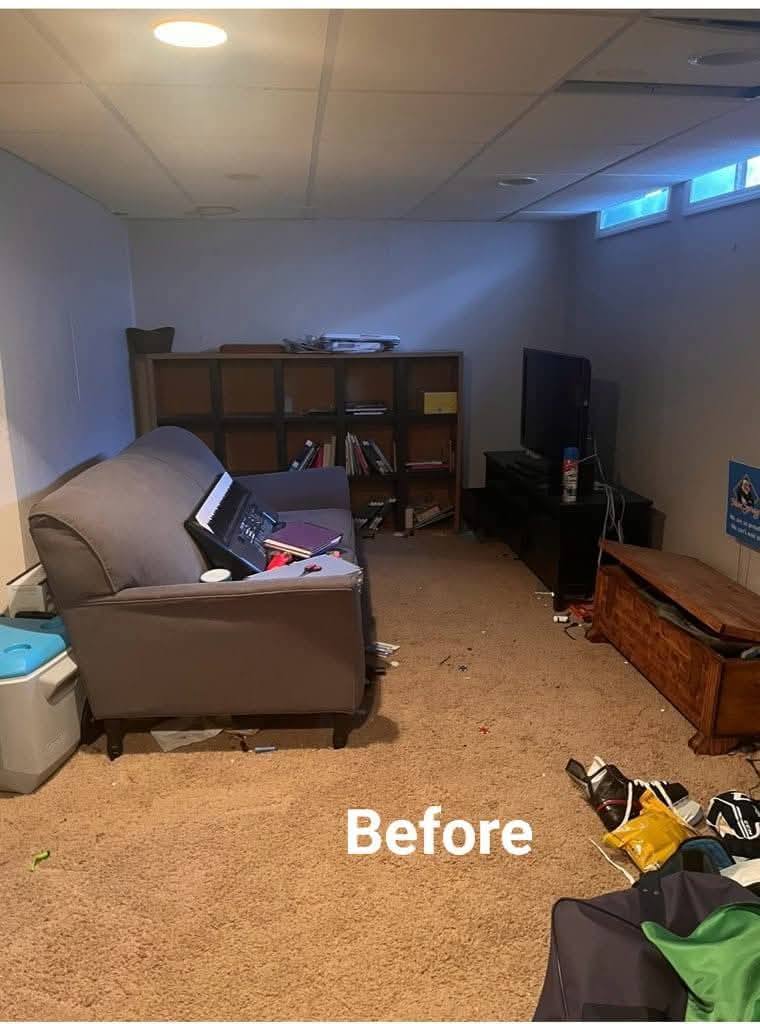 Before - Basement Finishing Project