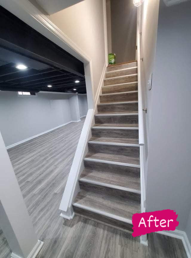 After - Basement Stairs